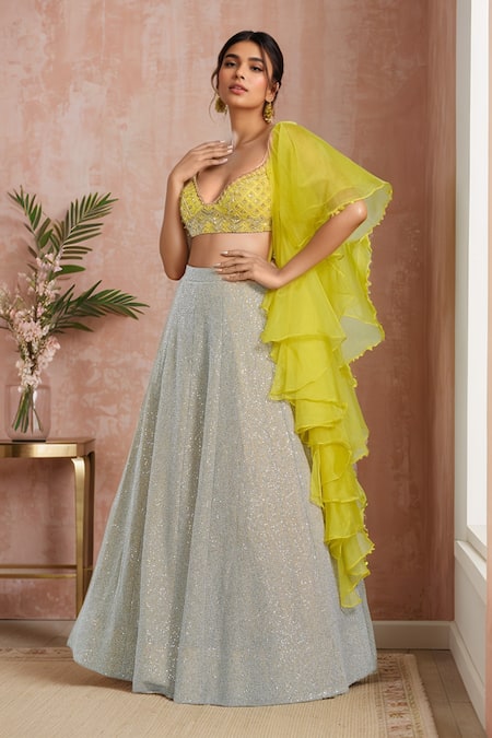 Samyukta Singhania Sequin Embellished Lehenga Set 