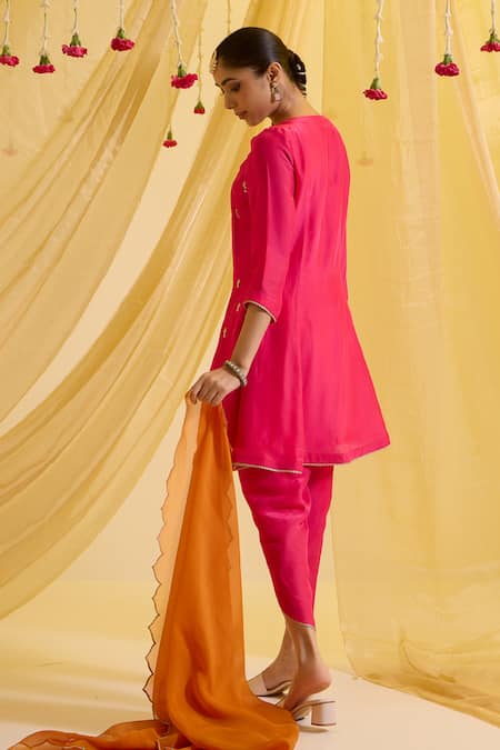 Sonal Pasrija Floral Embroidered Anarkali Set 