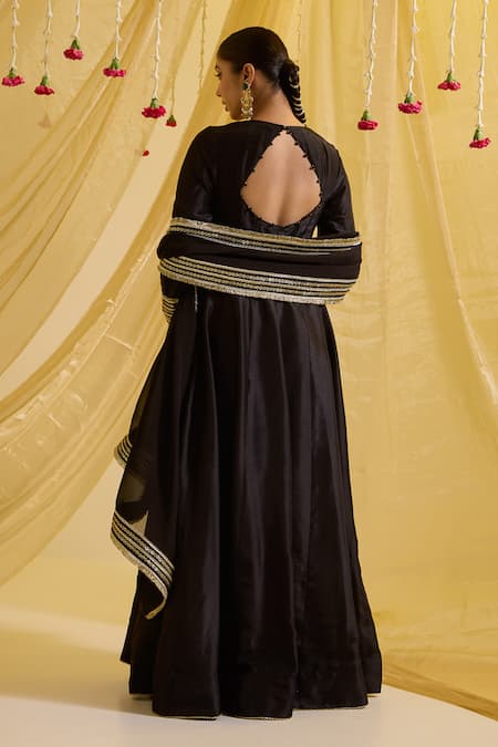Sonal Pasrija Blossom Embroidered Anarkali With Dupatta 