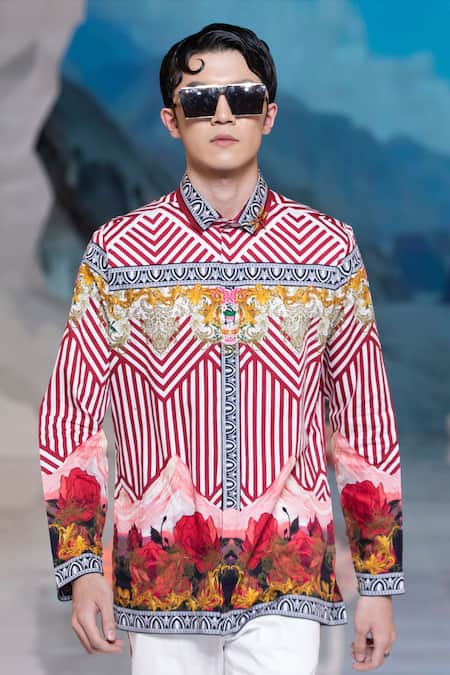 MR. Ajay Kumar Himalayan Landscape Print Shirt 