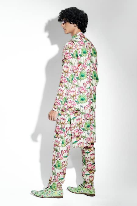 MR. Ajay Kumar Zambak Printed Bundi 