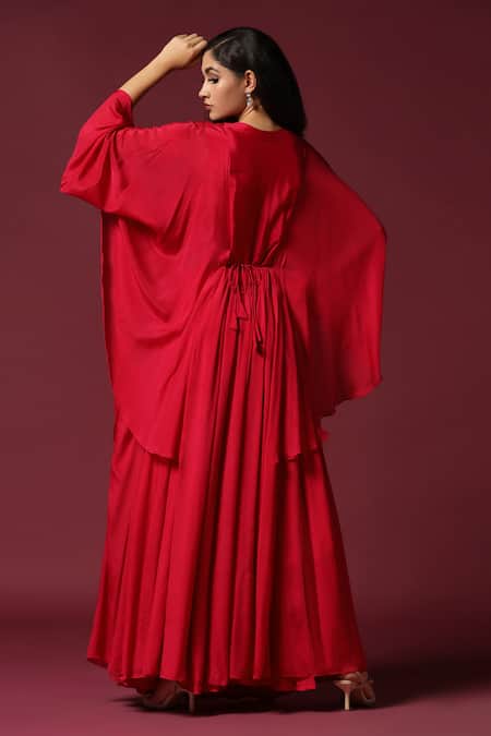 Two Sisters By Gyans Zari Yoke Embroidered Gown 