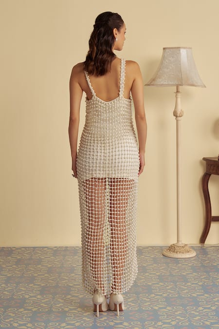 Jade By Ashima Pearl Embrace Jaal Embellished Gown 