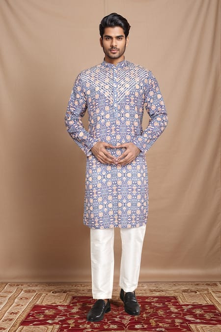 Arihant Rai Sinha Mughal Vine Print Kurta 