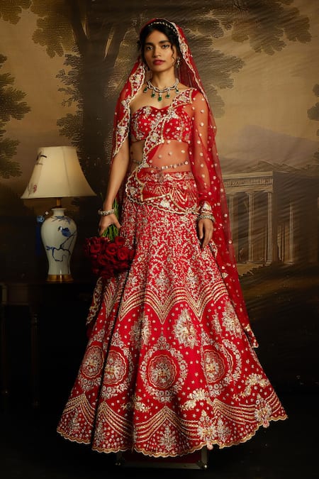 Kavitha Gutta Ambrosia Embroidered Bridal Lehenga Set 