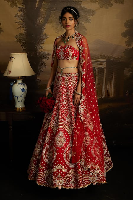 Kavitha Gutta Ambrosia Embroidered Bridal Lehenga Set 