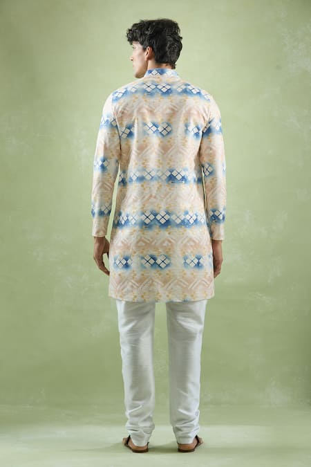 Arihant Rai Sinha Foil Print Kurta