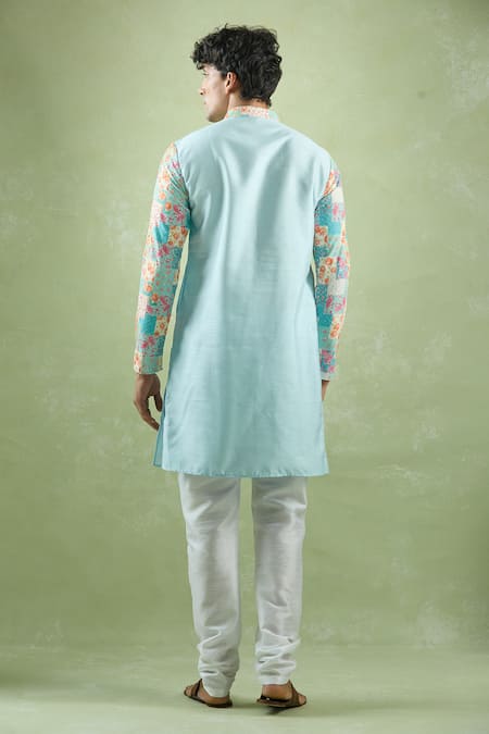 Arihant Rai Sinha Placed Collage Print Kurta 