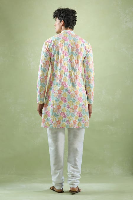 Arihant Rai Sinha Multicolor Threadwork Kurta 