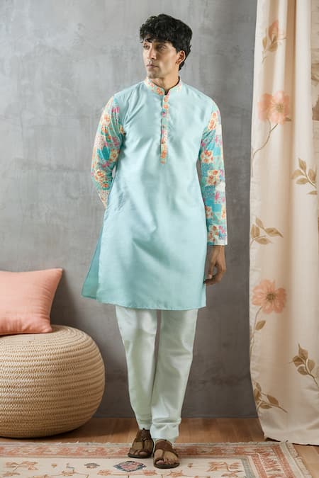 Aryavir Malhotra Placement Printed Kurta Set 