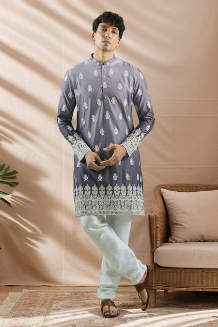 Arihant Rai Sinha Floral Embroidered Kurta Set 