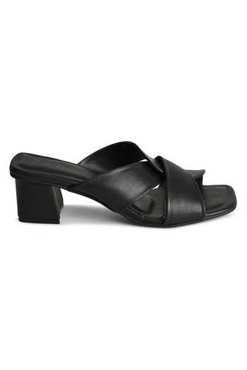 Sko_Black Susan Criss Cross Strap Heels_Online_at_Aza_Fashions