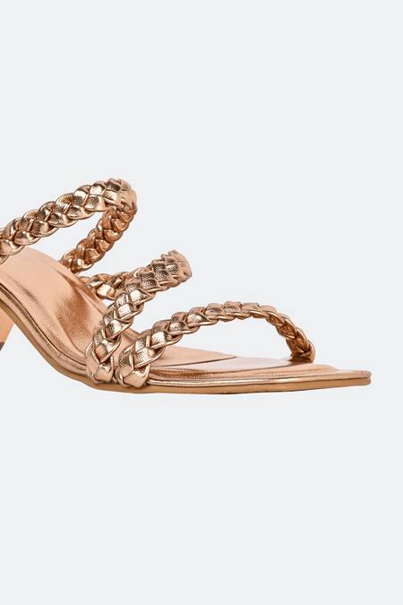 Shop_Sko_Rose Gold Mia Braided Strap Heels_Online_at_Aza_Fashions