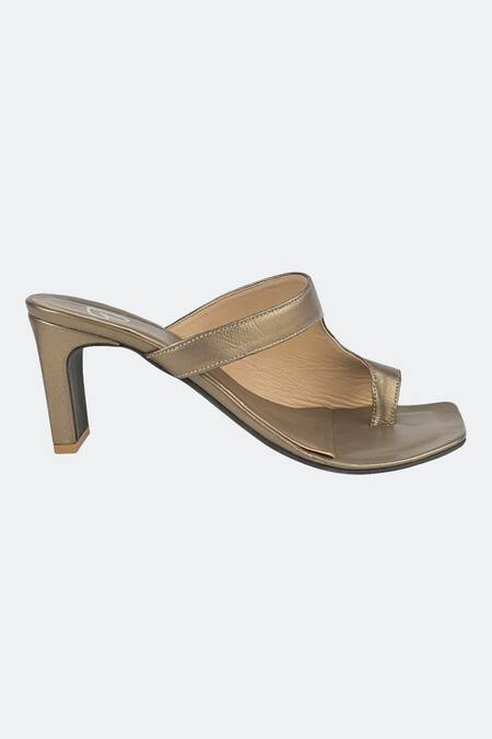 Buy_Sko_Gold Amalfi Block Heels_Online_at_Aza_Fashions