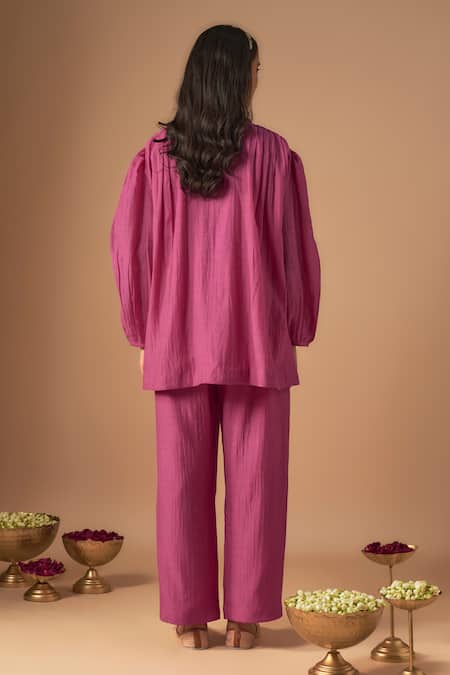 Cupid Cotton Shaheen Gathered Tunic With Pant 