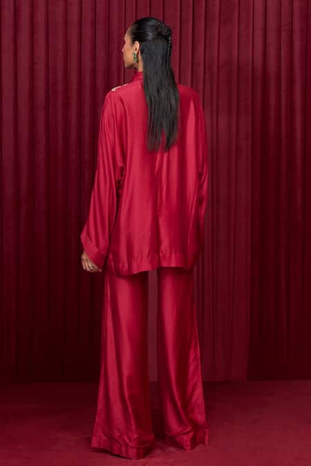 Ridhi Mehra Chime Placement Embroidered Shirt With Pant 