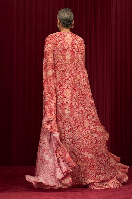 Ridhi Mehra Rhythm Floral Print Cape Pant Set 