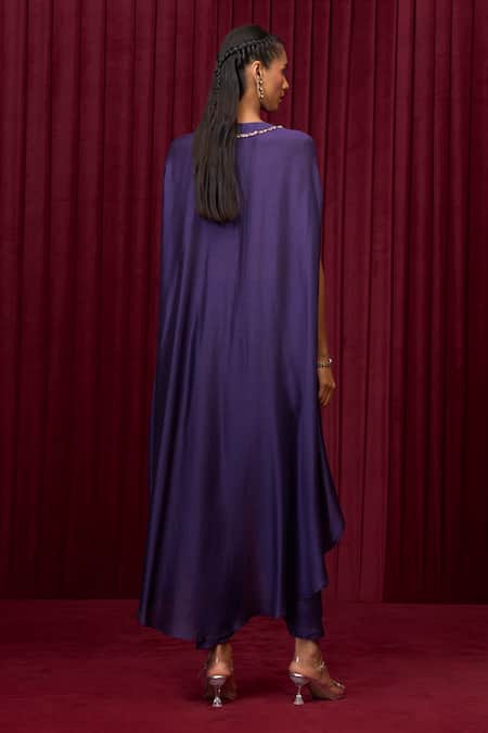 Ridhi Mehra Octave Fine Silk Cape With Salwar 