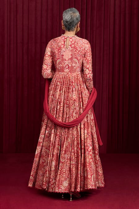 Ridhi Mehra Tempo Floral Print Anarkali With Dupatta 