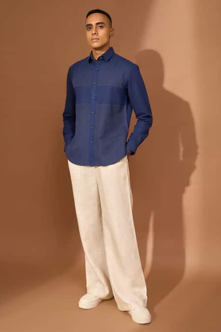 Vivek Karunakaran Ray Stitch Embroidered Shirt 