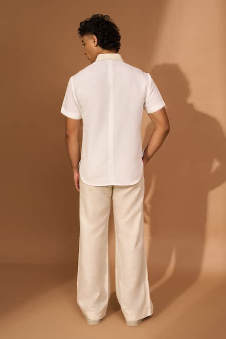 Vivek Karunakaran Placement Bandhani Embroidered Shirt 