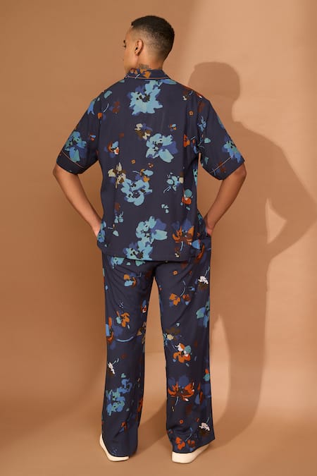 Vivek Karunakaran Floral Print Boxy Shirt With Pant 
