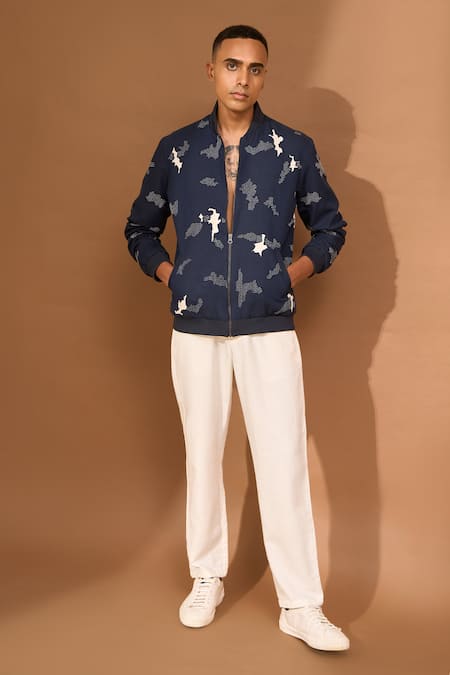 Vivek Karunakaran Cutwork Bomber Jacket 