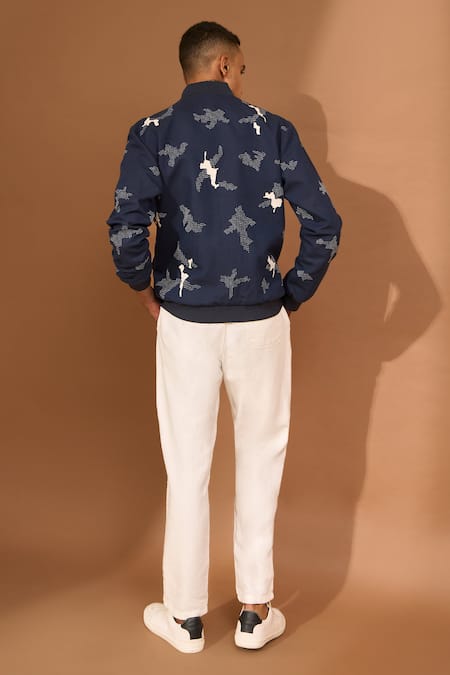 Vivek Karunakaran Cutwork Bomber Jacket 
