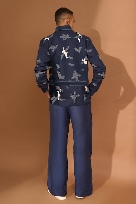 Vivek Karunakaran Cutwork Embroidered Shaket 