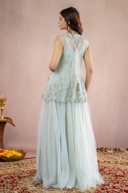 Aanchal Vijaywargi Zara Embroidered Jacket With Gown 