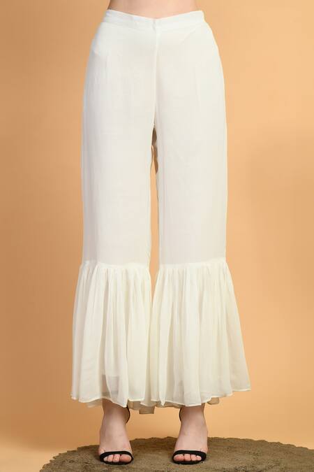 Buy Samyukta Singhania Multi Color Muslin, Chiffon Embroidery V-neck Printed Kurta And Palazzo Set Online at Aza Fashions Buy_Samyukta Singhania_Multi Color Muslin, Chiffon Embroidery V-neck Printed Kurta And Palazzo Set_Online_at_Aza_Fashions