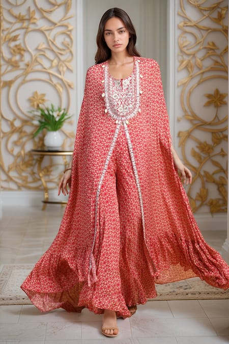 Samyukta Singhania Printed Kaftan & Pant Set 