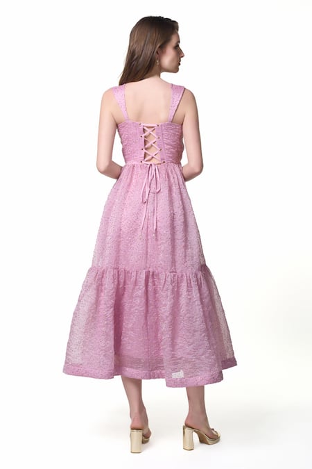 Verano By Tanya Alexis Sequin Embroidered Dress 