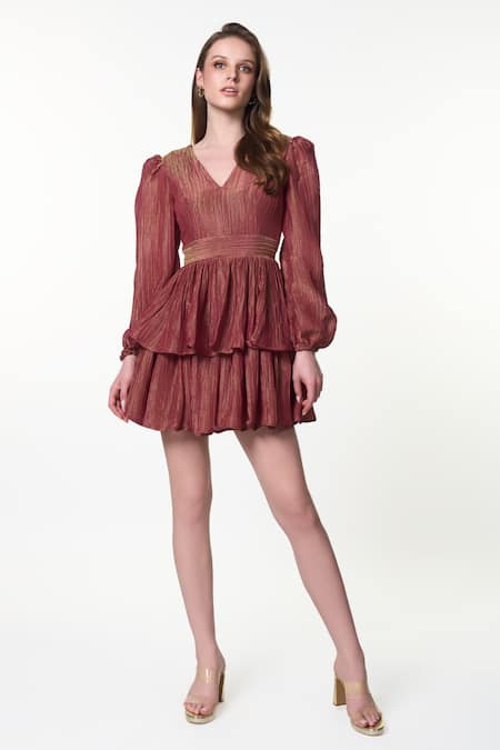 Verano By Tanya Lydia Puff Sleeve Dress 