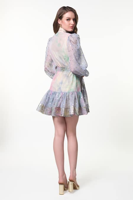 Verano By Tanya Skylar Polka Dot Pattern Dress 