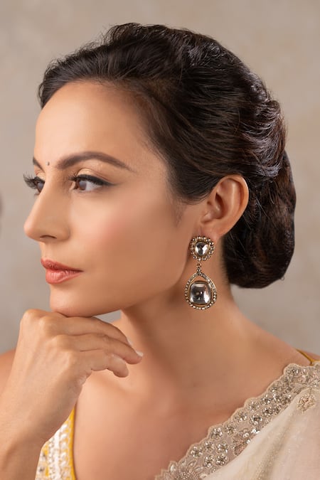 Anana Ekanta Polki Embellished Earrings 