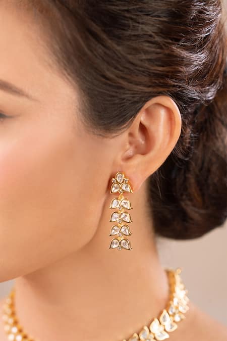 Buy Anana Gold Plated Diamonds, Stones Nirja Kundan Polki Embellished Choker Necklace Set Online at Aza Fashions Buy_Anana_Gold Plated Diamonds, Stones Nirja Kundan Polki Embellished Choker Necklace Set _Online_at_Aza_Fashions