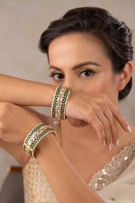 Anana Sushmita Embellished Kada Bangle - Single Pc 