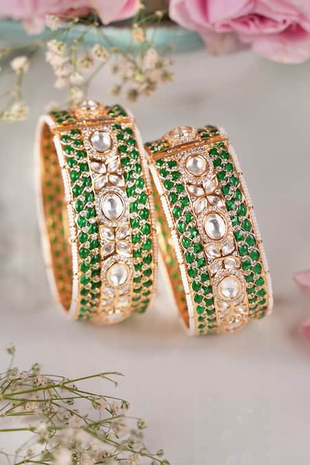 Anana Sushmita Embellished Kada Bangle - Single Pc 