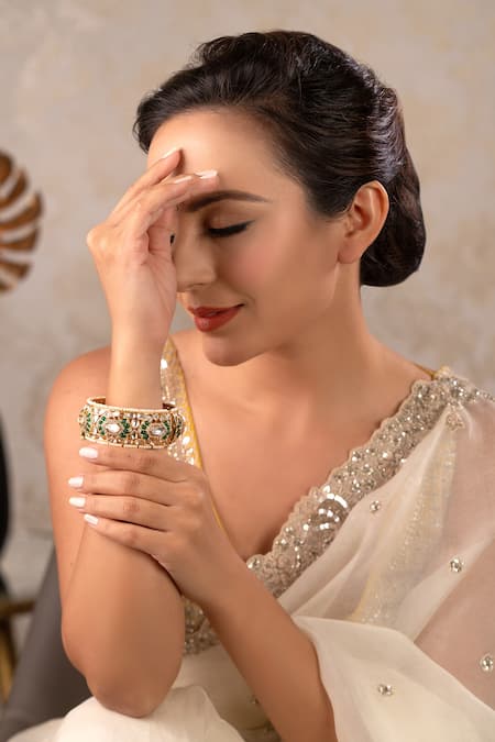 Anana Tulsi Embellished Kada Bangle -Single Pc 