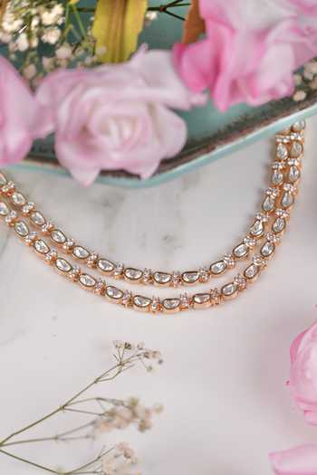 Buy Anana White Diamonds, Stones Yamini Kundan Embellished Necklace Set Online at Aza Fashions Buy_Anana_White Diamonds, Stones Yamini Kundan Embellished Necklace Set _Online_at_Aza_Fashions