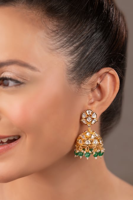 Anana Yashasvi Embellished Jhumkas 