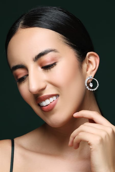 Varnika Arora CZ Orbit Hoops 