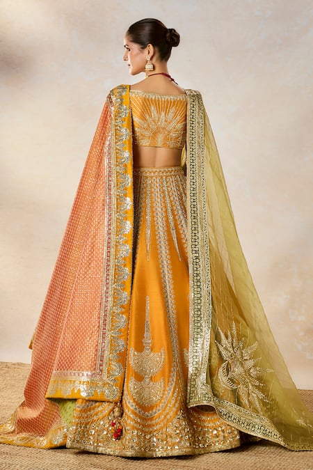 Masaba Imarti Raj Pankh Motif Embroidered Bridal Lehenga Set 