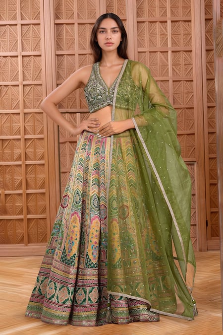 Samyukta Singhania Royal Mahal Banarasi Silk Lehenga Set 