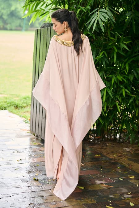 Ohaila Khan Niloufar Pearl Neckline Embellished Kaftan 