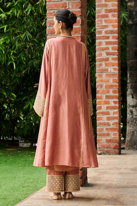 Ohaila Khan Avalie Yoke Embellished Kurta & Pant Set 