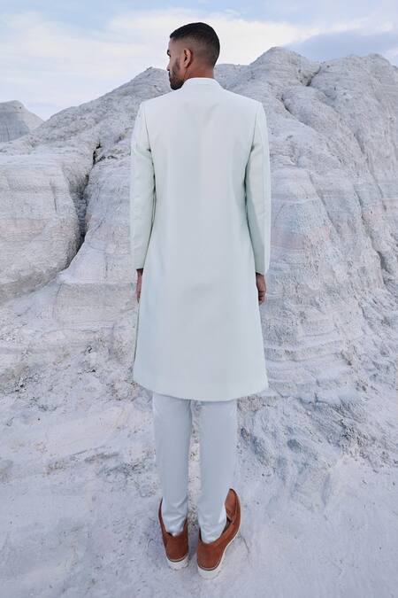 PIRI INDIA Thread Placement Embroidered Sherwani Set 