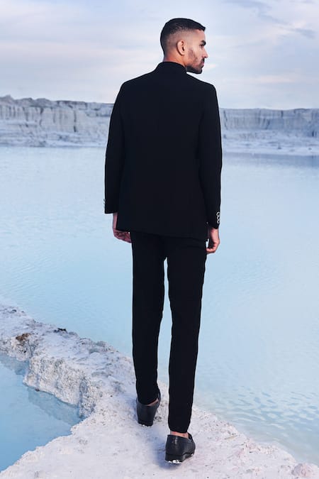 PIRI INDIA Cutdana Embroidered Bandhgala Set 