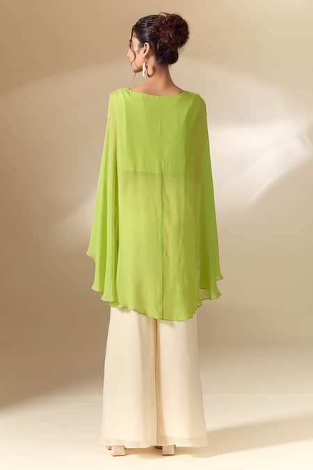 Samyukta Singhania Floral Hand Embroidered Tunic With Pant 
